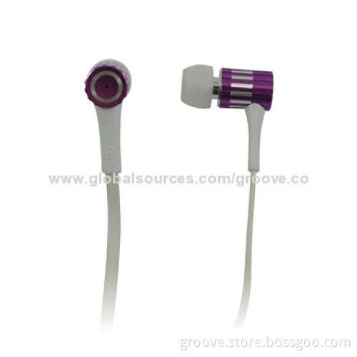 Metal earphones with Mic for mobile phone, iPhone, Samsung compatible